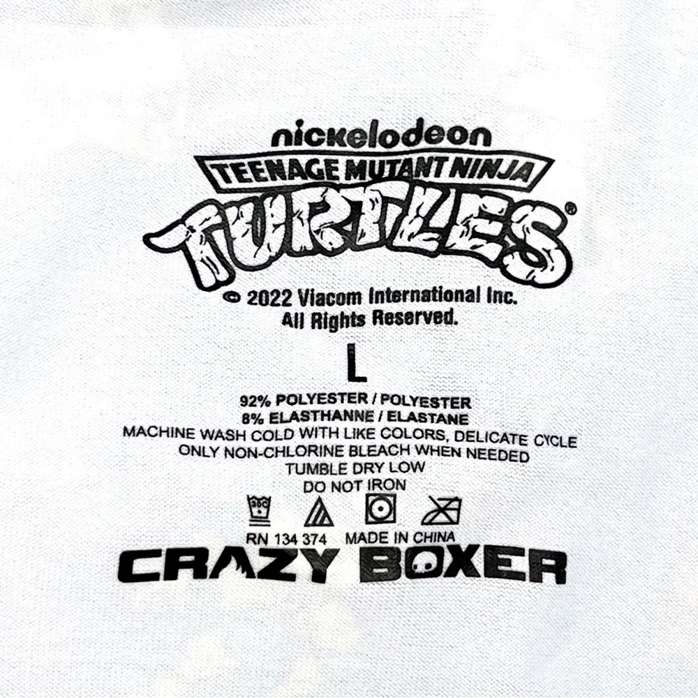 TMNT Teenage Mutant Ninja Turtles Crazy Boxer Briefs Mens Size Large Underwear